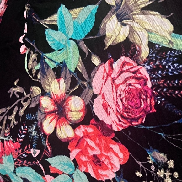 Lulus Floral Black Maxi Wrap Dress - Picture 10 of 10